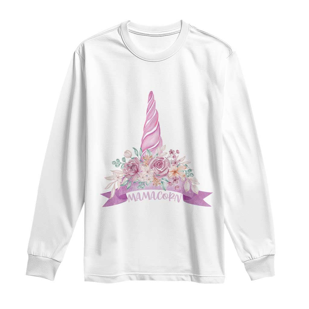 Cute Mamacorn Mother's Day Long Sleeve Shirt