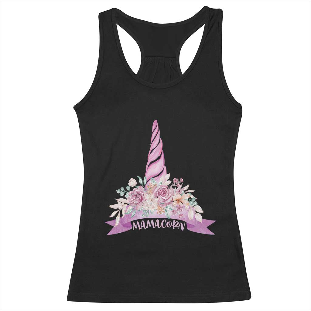 Cute Mamacorn Mother's Day Racerback Tank Top