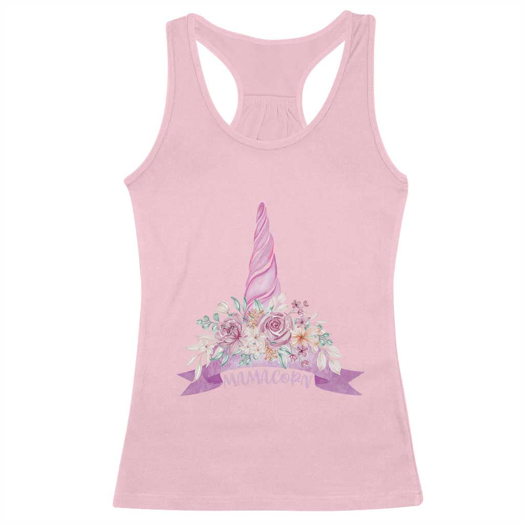 Cute Mamacorn Mother's Day Racerback Tank Top