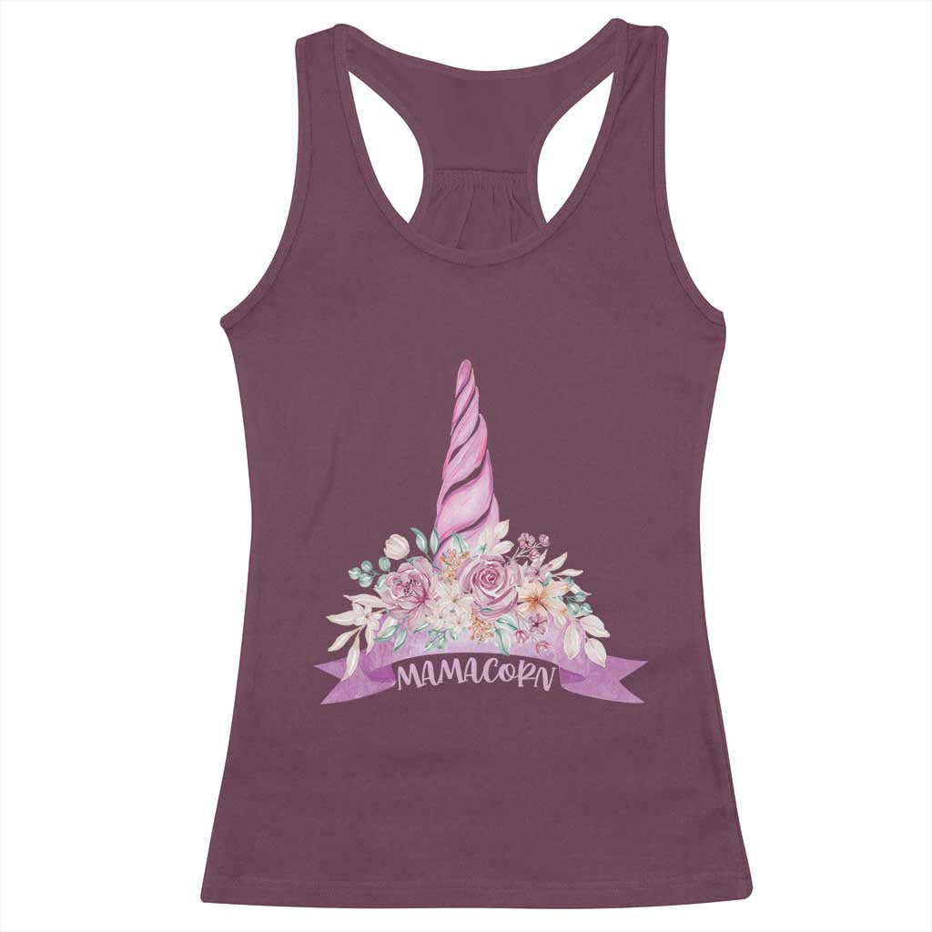 Cute Mamacorn Mother's Day Racerback Tank Top