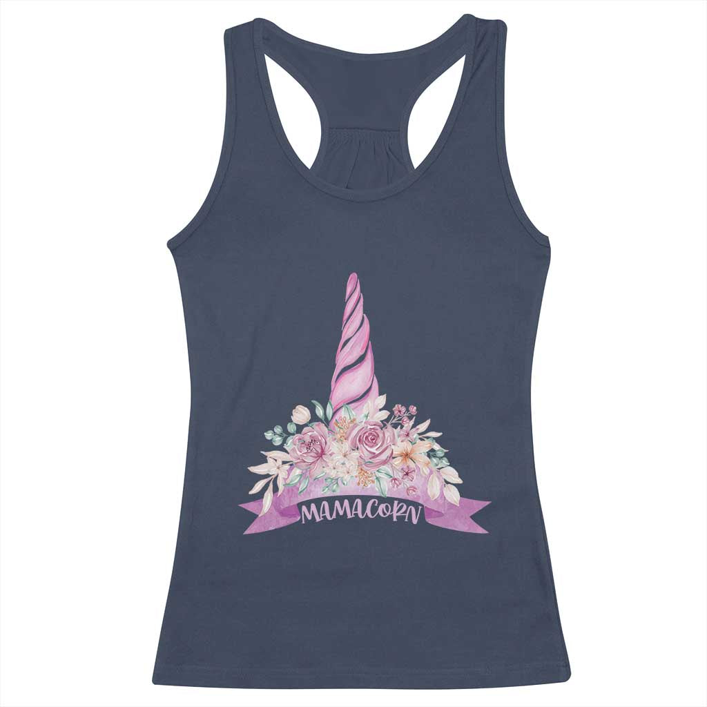 Cute Mamacorn Mother's Day Racerback Tank Top