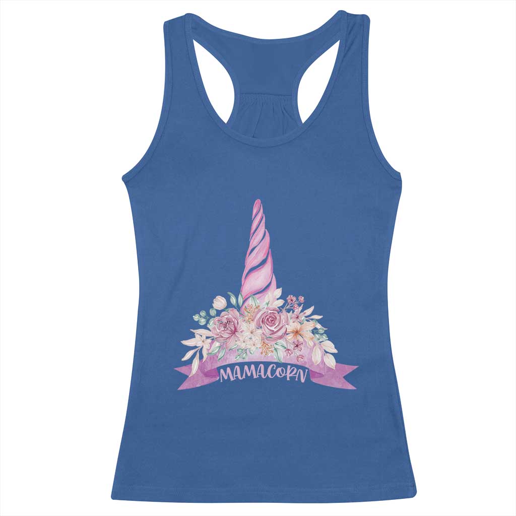 Cute Mamacorn Mother's Day Racerback Tank Top