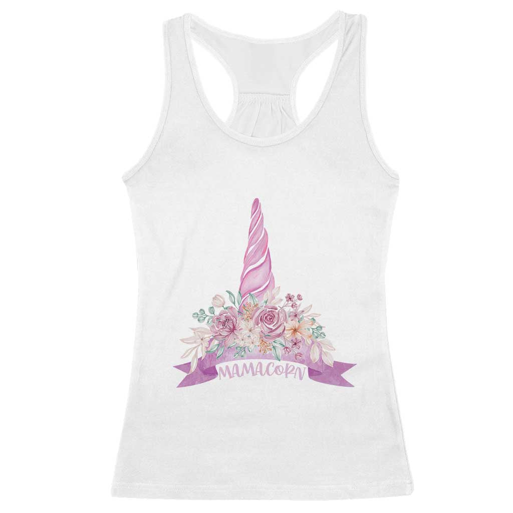 Cute Mamacorn Mother's Day Racerback Tank Top