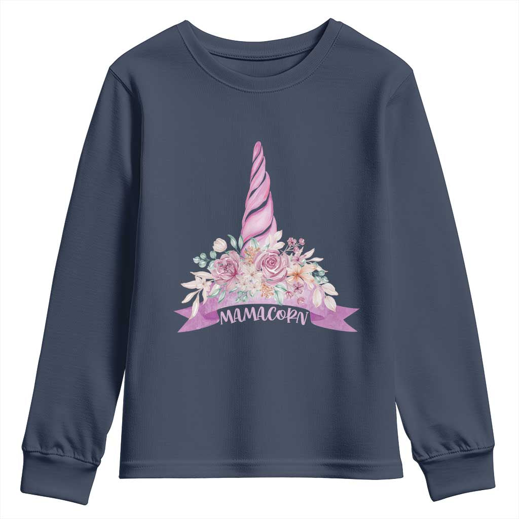 Cute Mamacorn Mother's Day Youth Sweatshirt