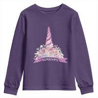 Cute Mamacorn Mother's Day Youth Sweatshirt