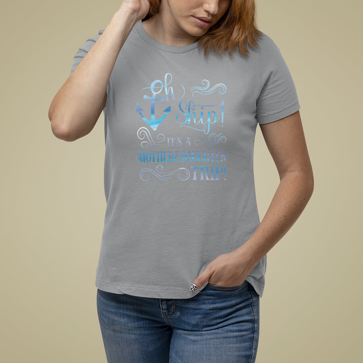 Mother's Day T Shirt For Women Oh Ship It's A Mother Daughter Trip Cruise - Wonder Print Shop