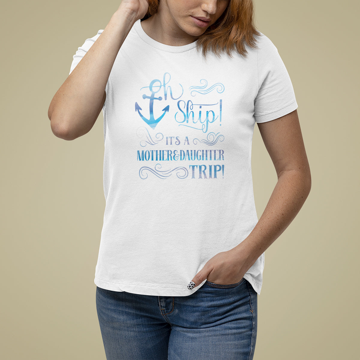Mother's Day T Shirt For Women Oh Ship It's A Mother Daughter Trip Cruise - Wonder Print Shop