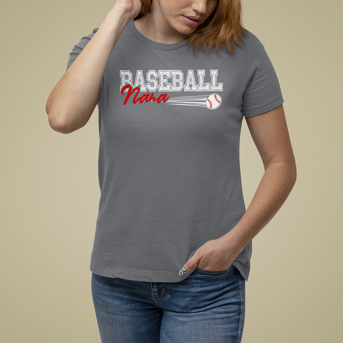 Baseball Mom T Shirt For Women I'm Not Yelling This is My Baseball Nana Voice - Wonder Print Shop