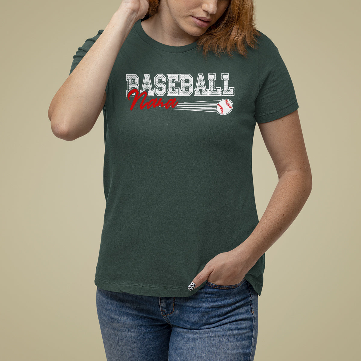 Baseball Mom T Shirt For Women I'm Not Yelling This is My Baseball Nana Voice - Wonder Print Shop