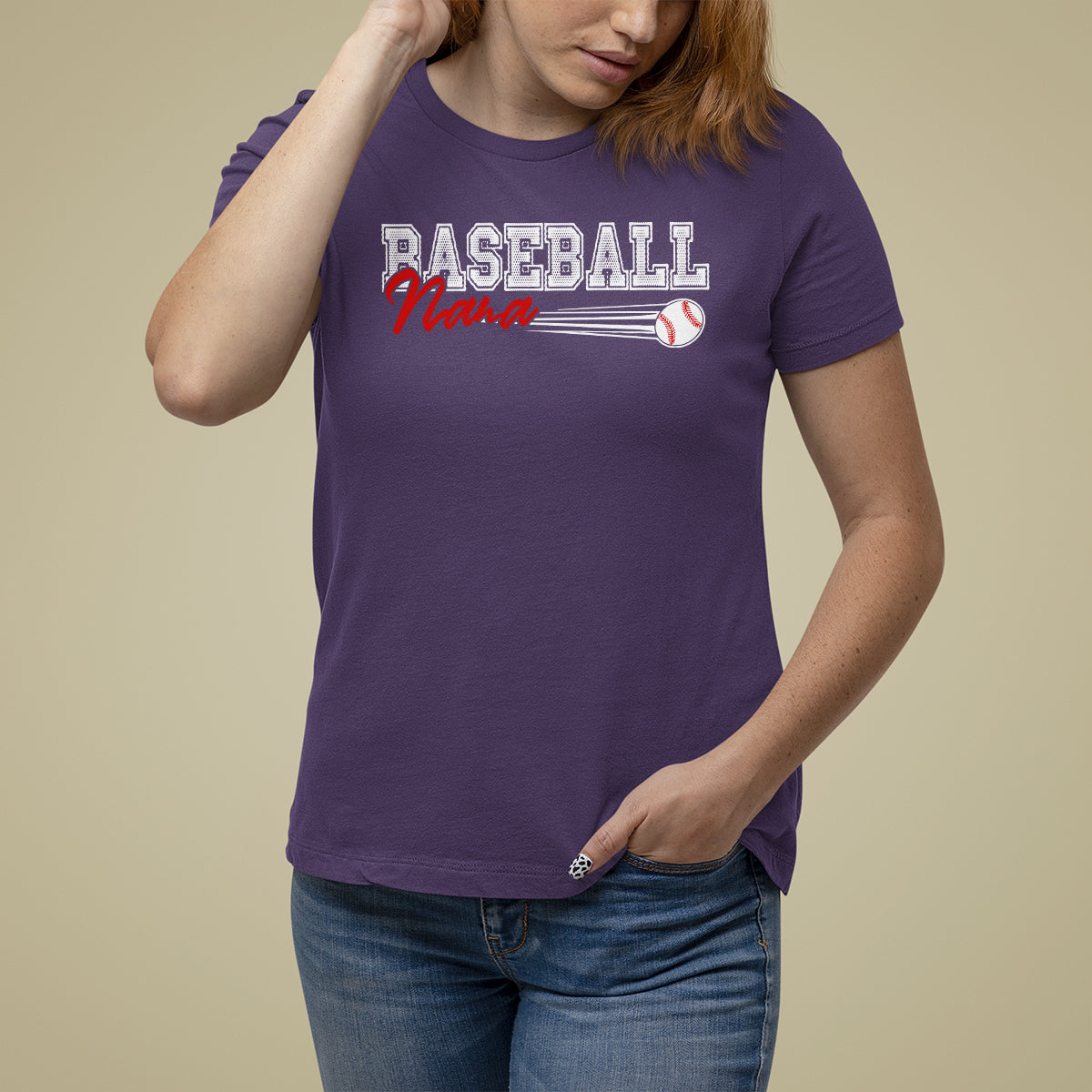 Baseball Mom T Shirt For Women I'm Not Yelling This is My Baseball Nana Voice - Wonder Print Shop
