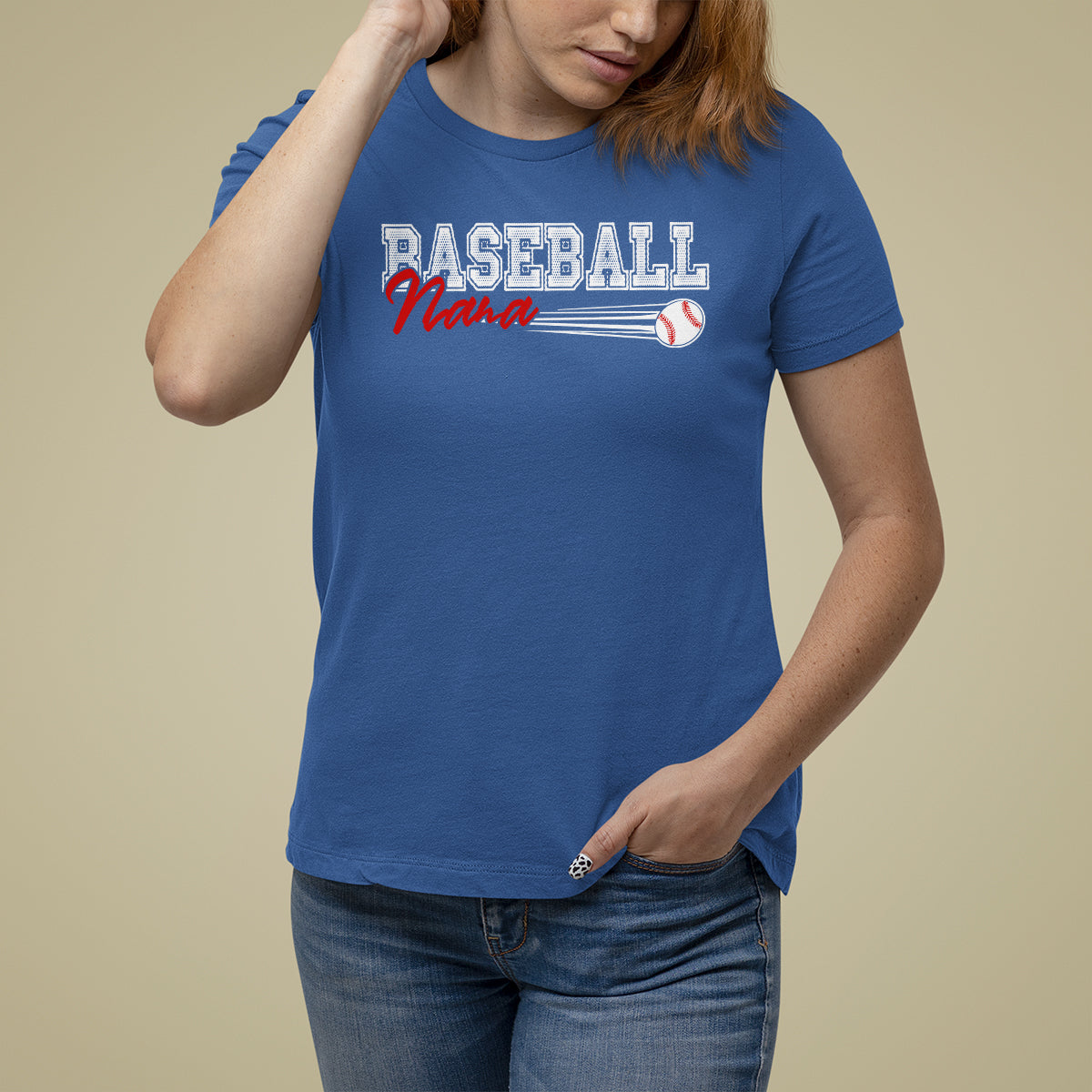 Baseball Mom T Shirt For Women I'm Not Yelling This is My Baseball Nana Voice - Wonder Print Shop