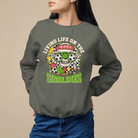 Soccer Mom Sweatshirt Living Life On The Sidelines - Wonder Print Shop
