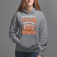 Football Mom Hoodie I'm Not Yelling This is My Football Mama Voice - Wonder Print Shop