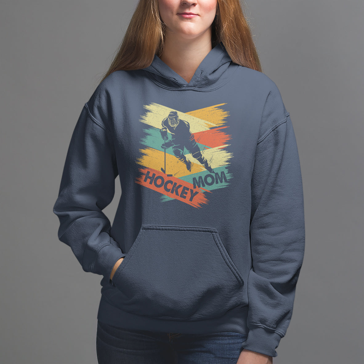 Hockey Mom Hoodie Mother's Day Mama Of Hockey Player - Wonder Print Shop