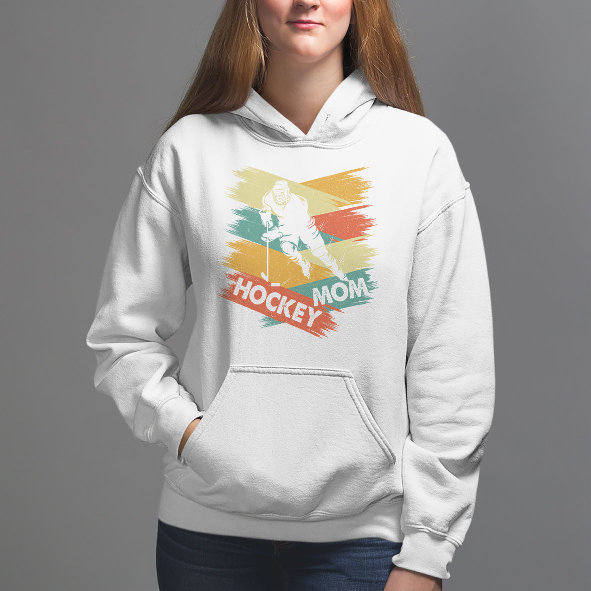Hockey Mom Hoodie Mother's Day Mama Of Hockey Player - Wonder Print Shop