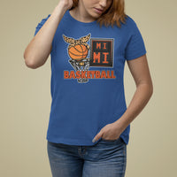 Basketball Mimi Bandana Leopard Mother's Day T Shirt For Women - Wonder Print Shop