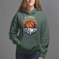 Basketball Mom Hoodie My Favorite Basketball Player Calls Me Mom - Wonder Print Shop