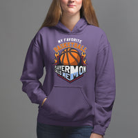 Basketball Mom Hoodie My Favorite Basketball Player Calls Me Mom - Wonder Print Shop