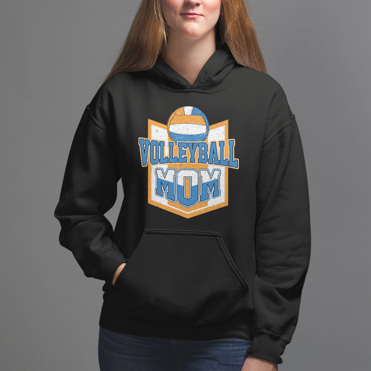 Volleyball Mom Matching Player Sport Mother's Day Hoodie - Wonder Print Shop