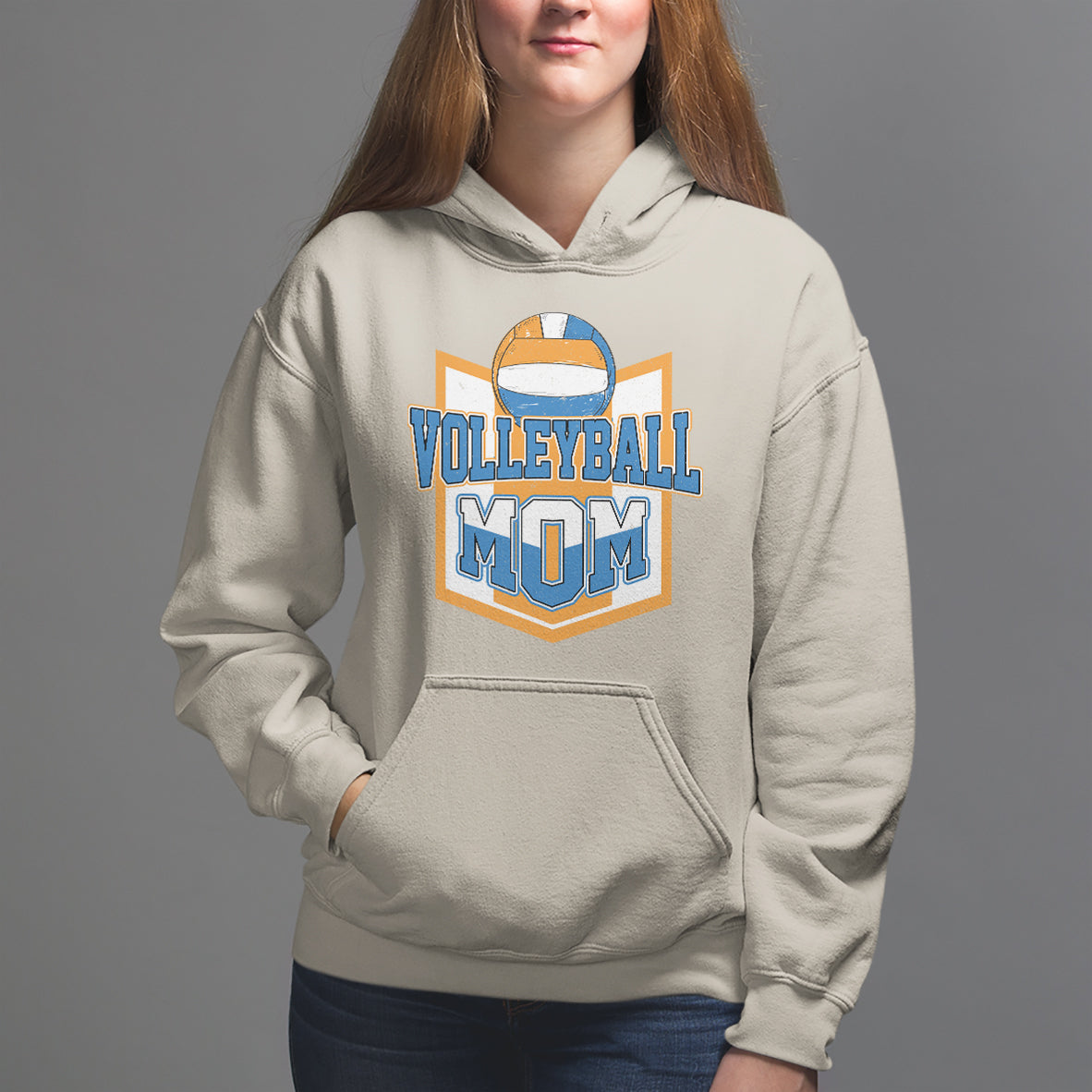 Volleyball Mom Matching Player Sport Mother's Day Hoodie - Wonder Print Shop