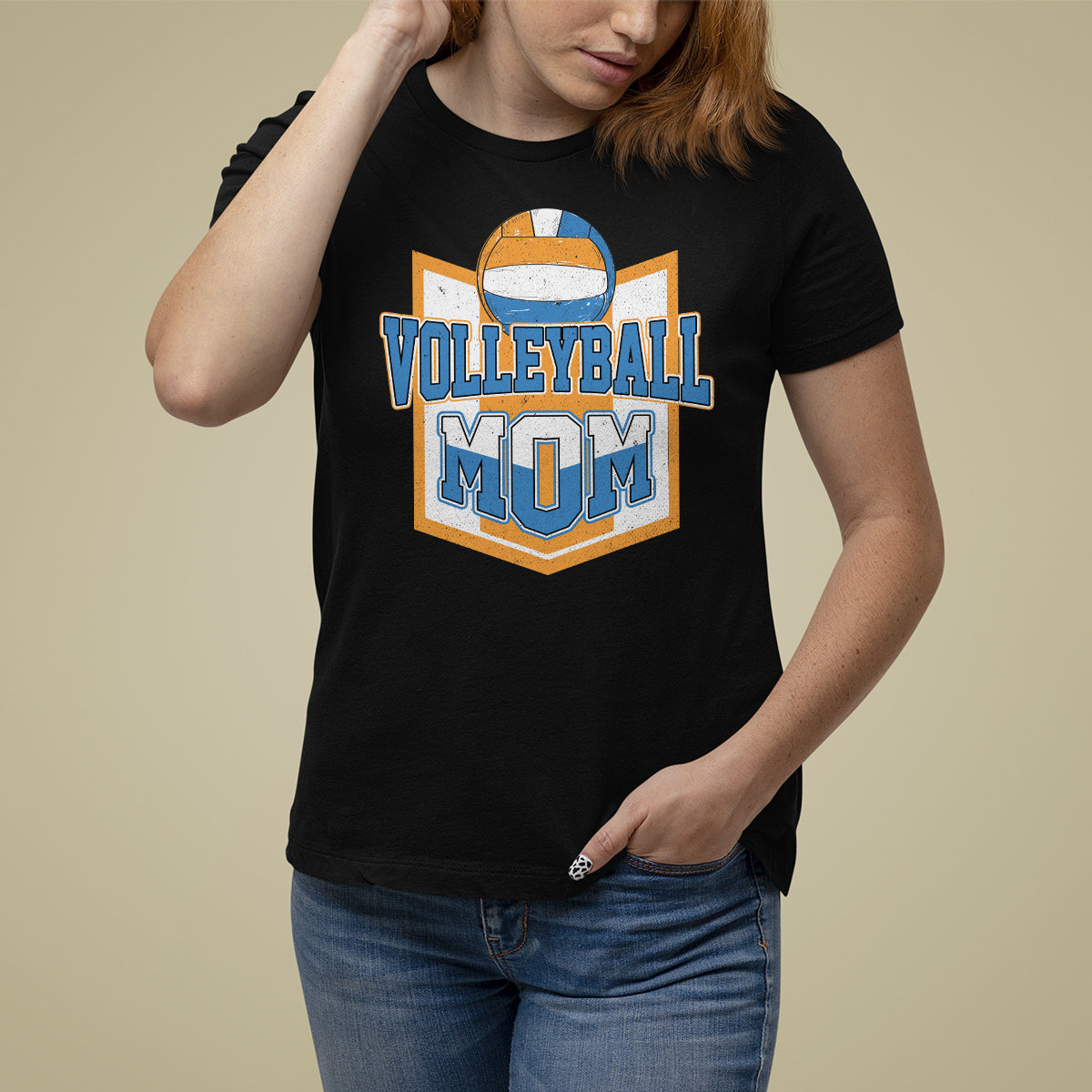 Volleyball Mom Matching Player Sport Mother's Day T Shirt For Women - Wonder Print Shop