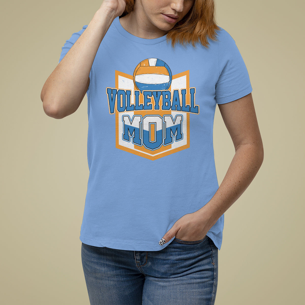 Volleyball Mom Matching Player Sport Mother's Day T Shirt For Women - Wonder Print Shop