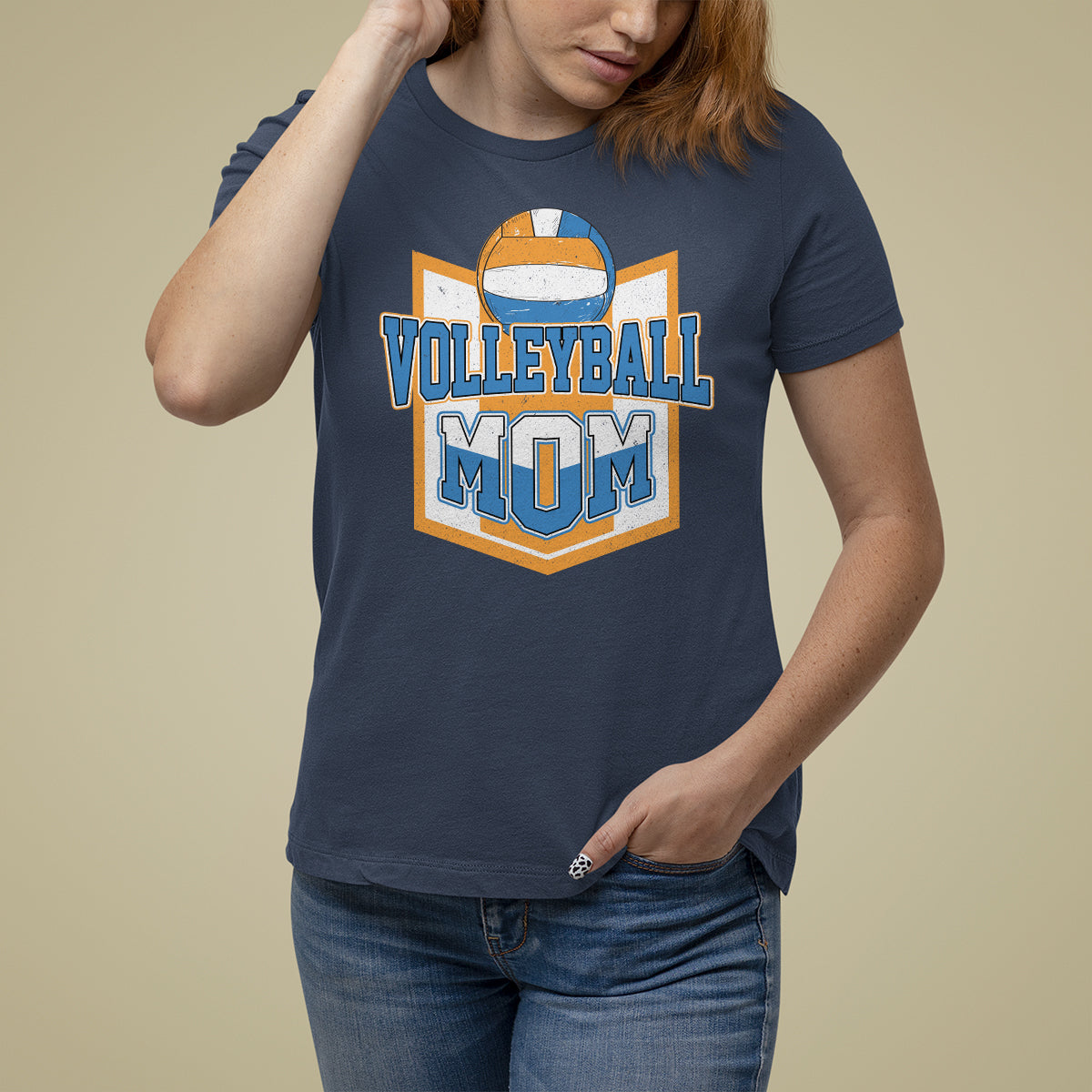 Volleyball Mom Matching Player Sport Mother's Day T Shirt For Women - Wonder Print Shop