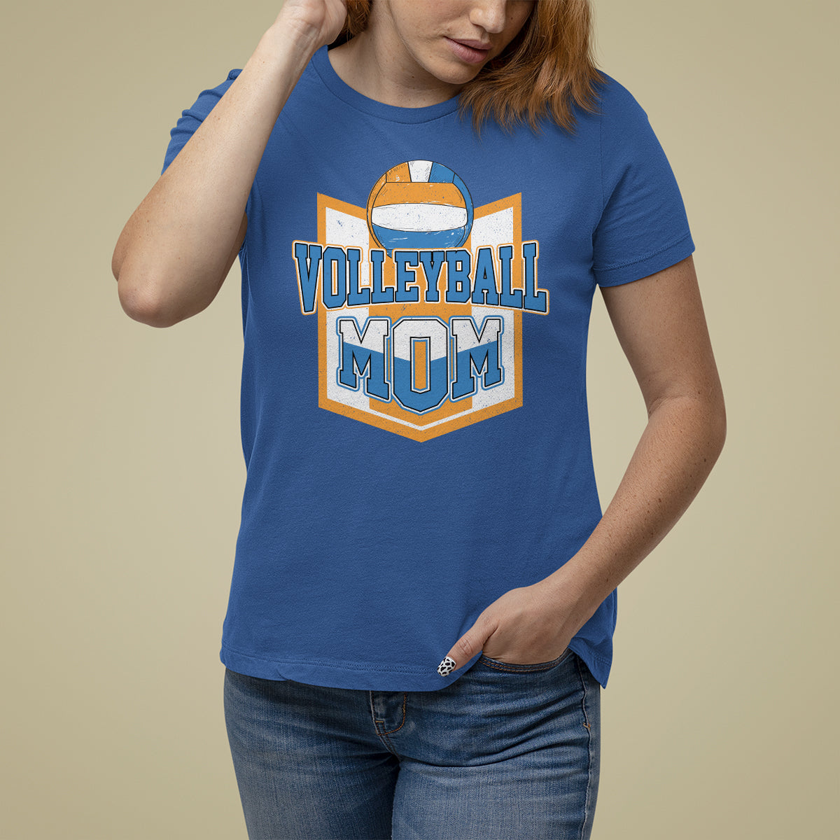 Volleyball Mom Matching Player Sport Mother's Day T Shirt For Women - Wonder Print Shop