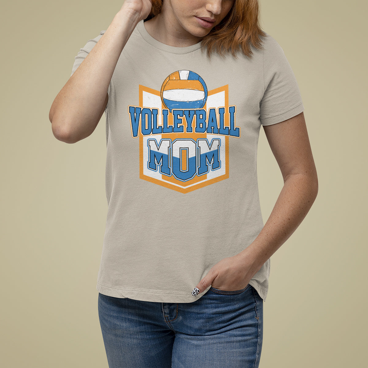 Volleyball Mom Matching Player Sport Mother's Day T Shirt For Women - Wonder Print Shop