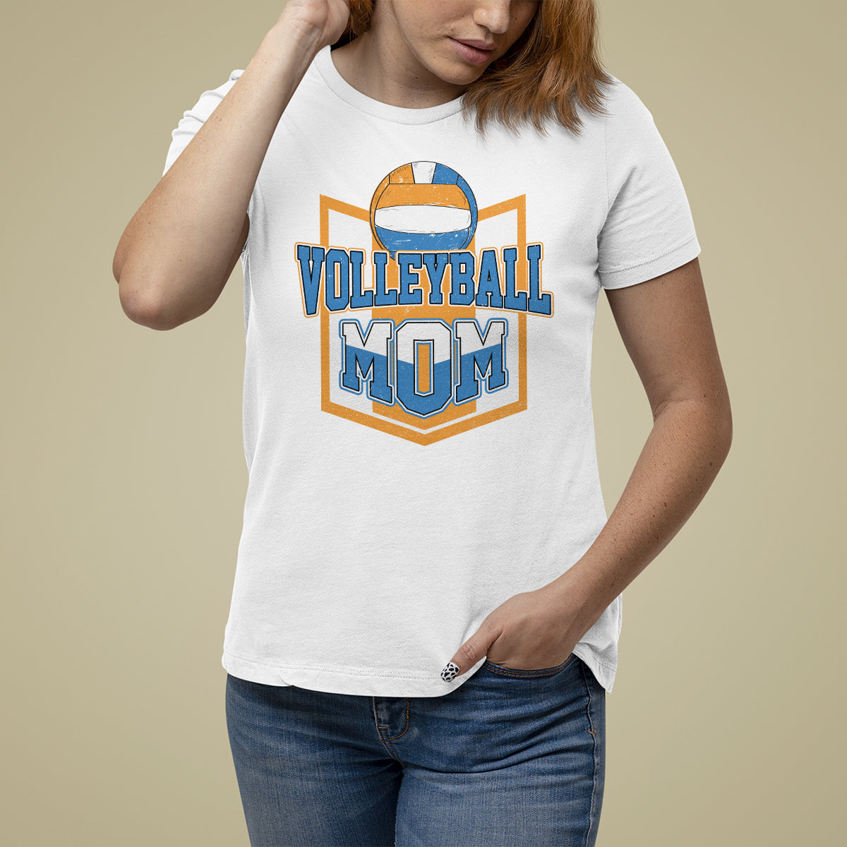 Volleyball Mom Matching Player Sport Mother's Day T Shirt For Women - Wonder Print Shop