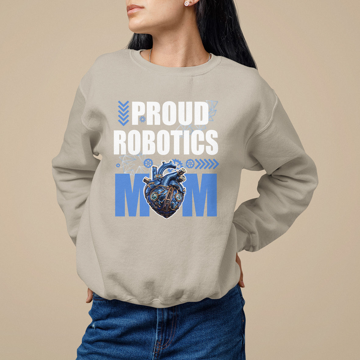Proud Robotics Mom Robot Lover Mother's Day Sweatshirt - Wonder Print Shop