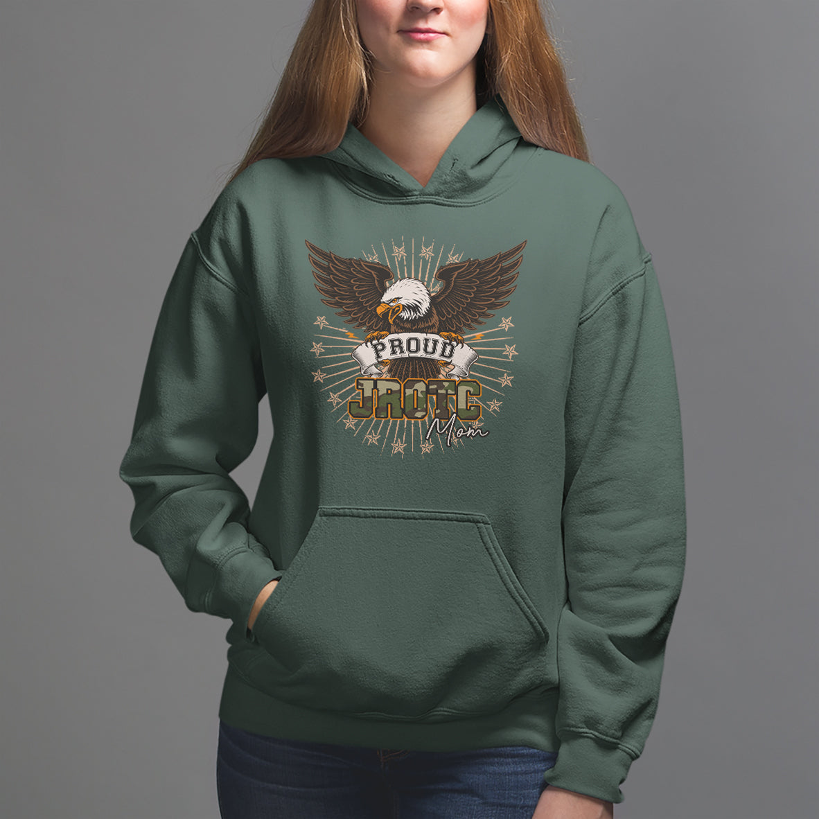 Mother's Day Hoodie Proud JROTC Mom Mother Of Cadets - Wonder Print Shop