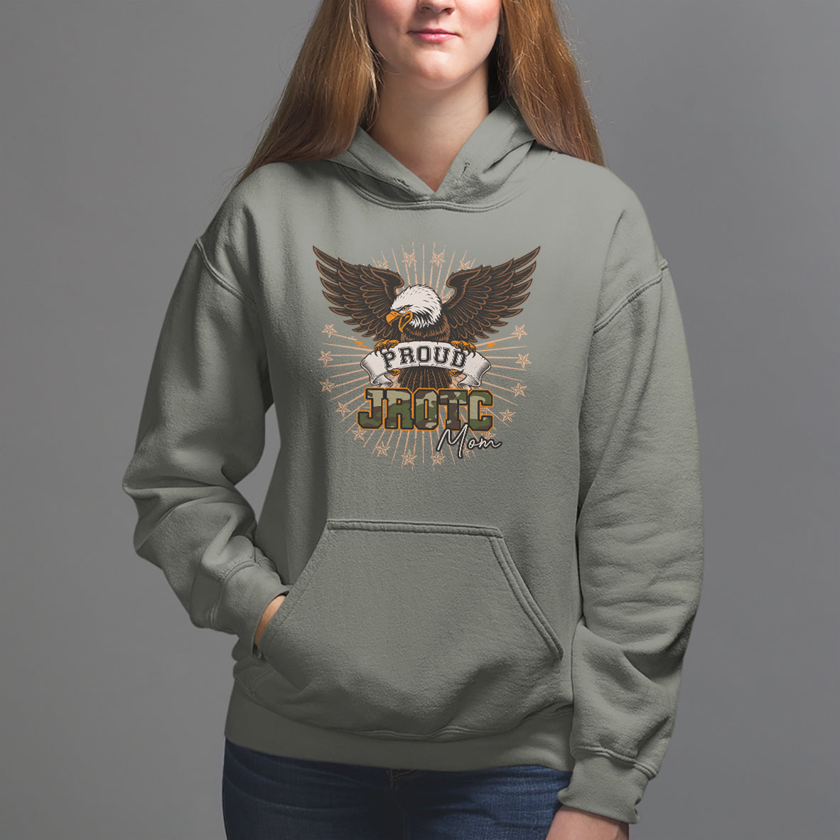 Mother's Day Hoodie Proud JROTC Mom Mother Of Cadets - Wonder Print Shop
