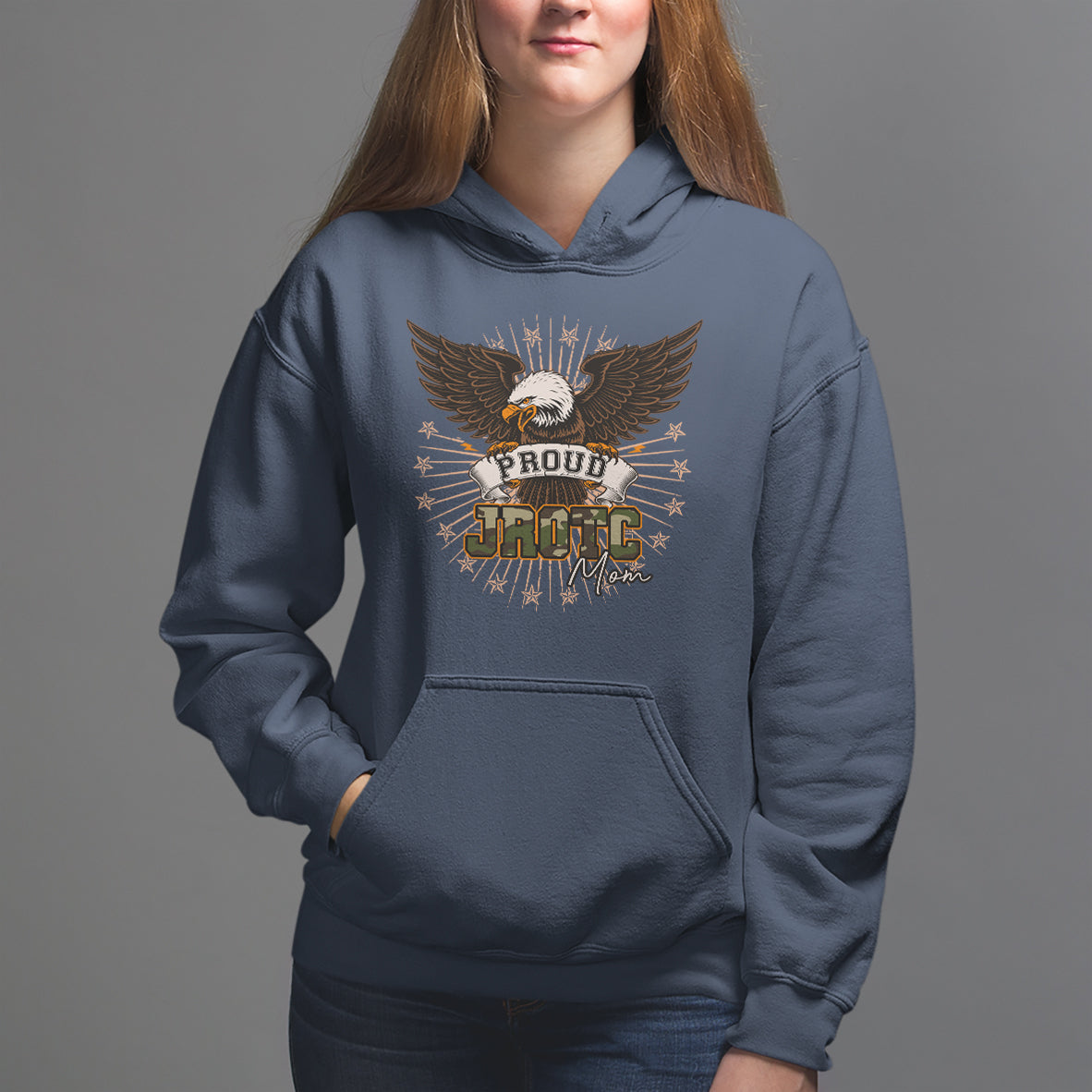 Mother's Day Hoodie Proud JROTC Mom Mother Of Cadets - Wonder Print Shop