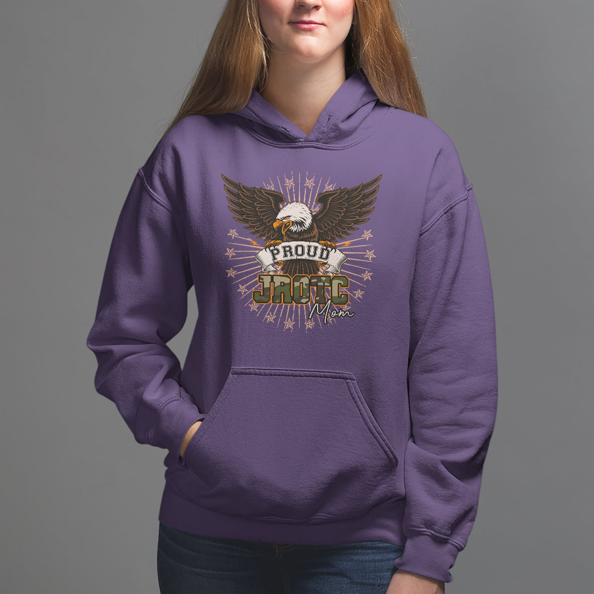 Mother's Day Hoodie Proud JROTC Mom Mother Of Cadets - Wonder Print Shop