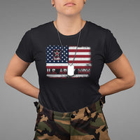 Mother's Day T Shirt U.S Army Mom American Flag Veteran - Wonder Print Shop