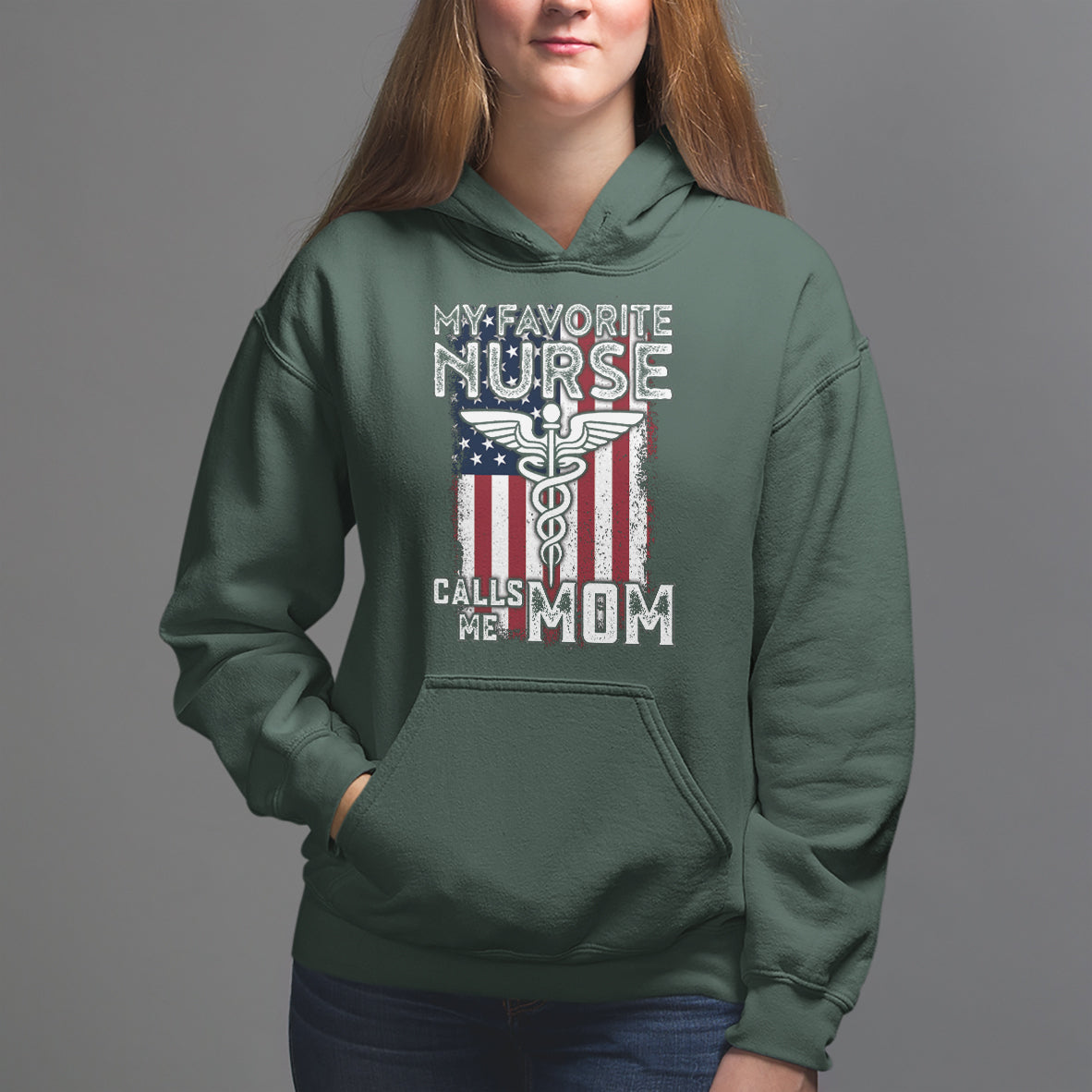 My Favorite Nurse Calls Me Mom Mother's Day Hoodie - Wonder Print Shop