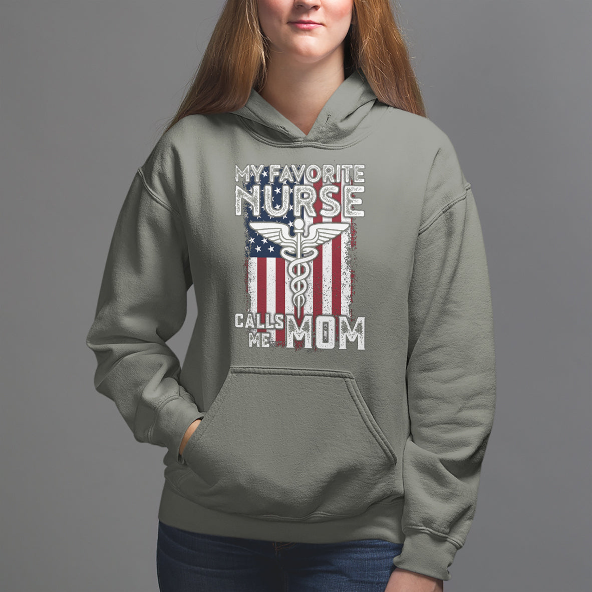 My Favorite Nurse Calls Me Mom Mother's Day Hoodie - Wonder Print Shop