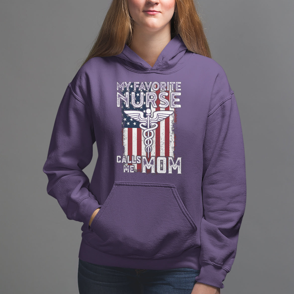 My Favorite Nurse Calls Me Mom Mother's Day Hoodie - Wonder Print Shop