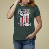 My Favorite Nurse Calls Me Mom Mother's Day T Shirt For Women - Wonder Print Shop