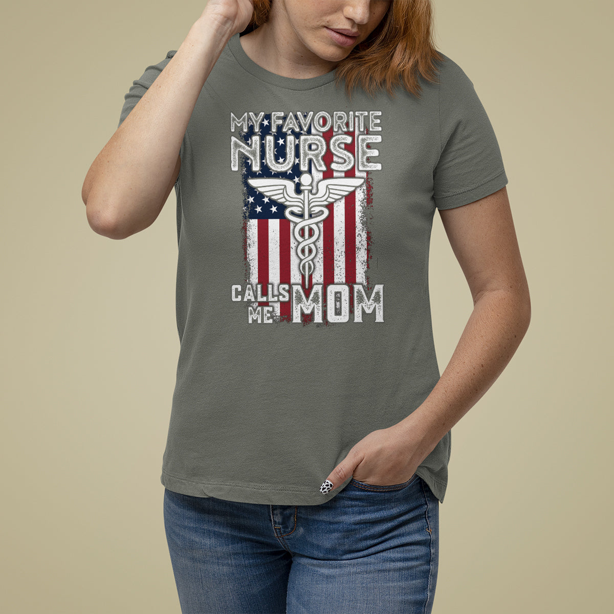 My Favorite Nurse Calls Me Mom Mother's Day T Shirt For Women - Wonder Print Shop