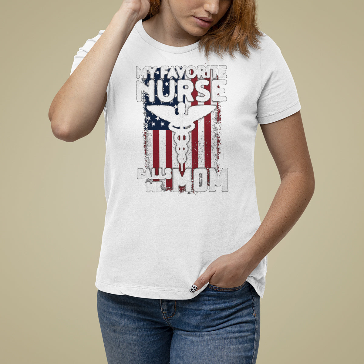 My Favorite Nurse Calls Me Mom Mother's Day T Shirt For Women - Wonder Print Shop