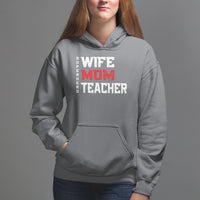 Mother's Day Hoodie Wife Mom Teacher Superhero - Wonder Print Shop
