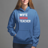Mother's Day Hoodie Wife Mom Teacher Superhero - Wonder Print Shop
