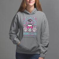 Mother's Day Hoodie Overstimulated Moms Club Funny Skeleton - Wonder Print Shop