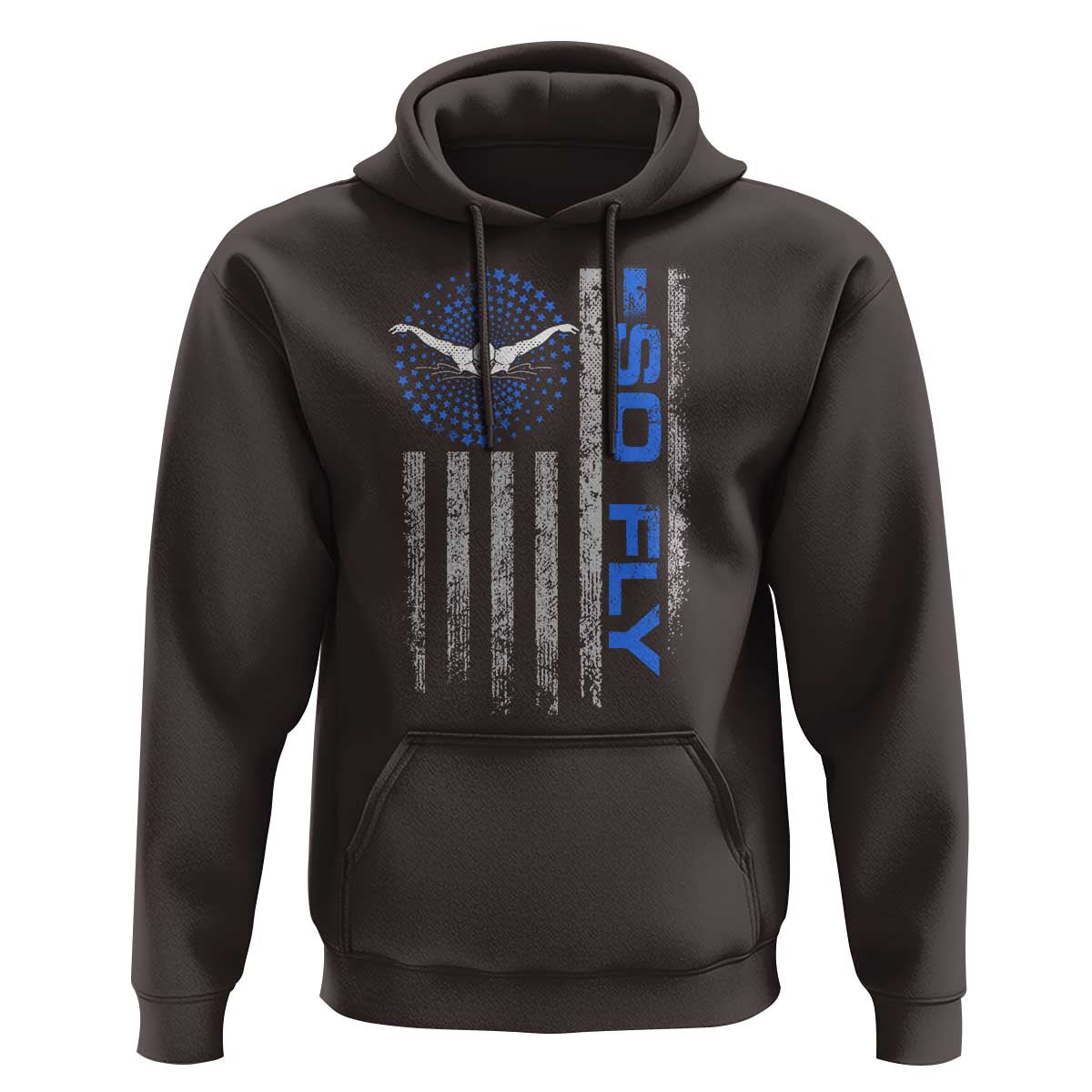 So Fly USA Swimming Team Sports Athlete Aquatic Hoodie - Wonder Print Shop