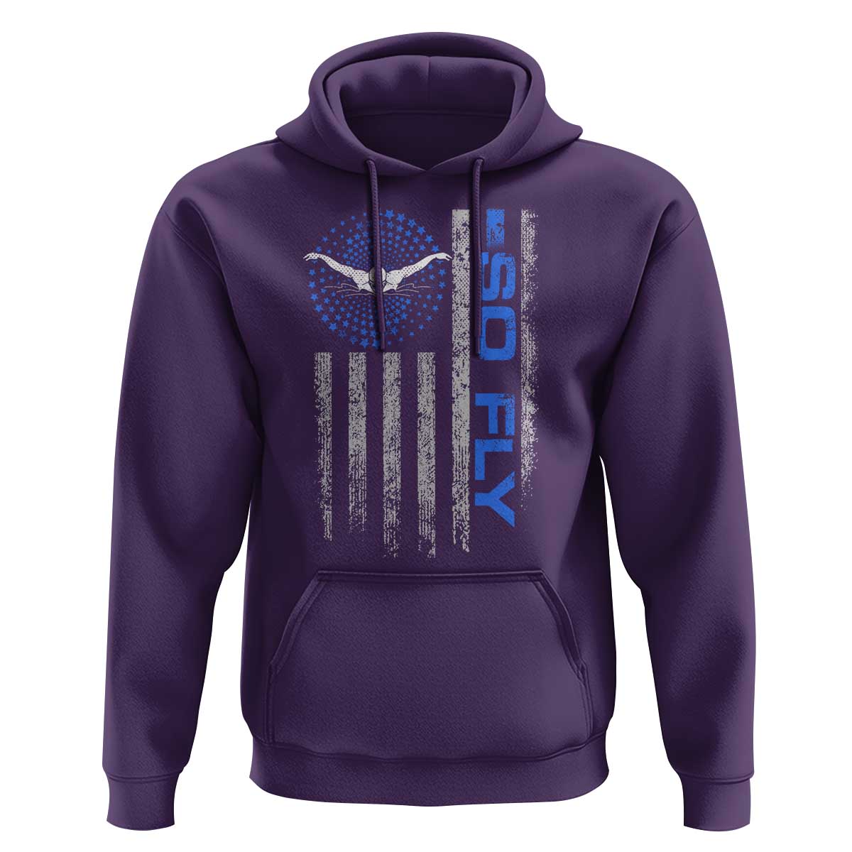 So Fly USA Swimming Team Sports Athlete Aquatic Hoodie - Wonder Print Shop