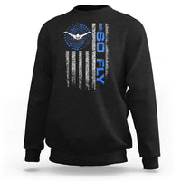 So Fly USA Swimming Team Sports Athlete Aquatic Sweatshirt - Wonder Print Shop