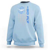 So Fly USA Swimming Team Sports Athlete Aquatic Sweatshirt - Wonder Print Shop