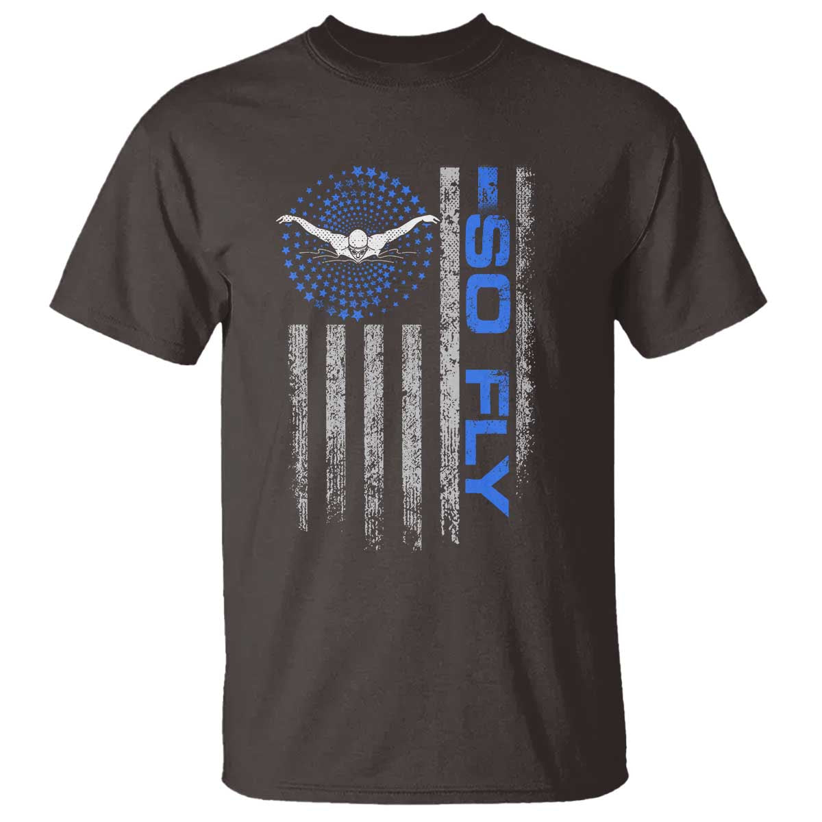 So Fly USA Swimming Team Sports Athlete Aquatic T Shirt - Wonder Print Shop